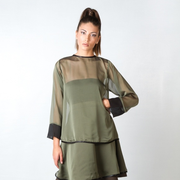 BOMEÉ Abedul Green Blouse - Picture 1 of 4